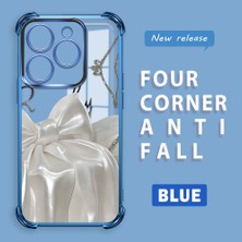 Ucuc Tecno Spark 20/20C Uyumlu Şeffaf Silikon Köşe Koruma Lens Korumalı Elektroplatlı Kenar Kılıf Fiyonk Desenli