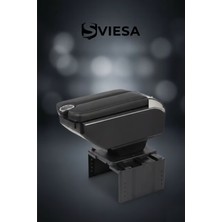 Sviesa 6 USB Li Her Araca Uygun Universal Kolçak Kol Dayama Çift Açılır Siyah