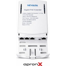 Apronx NVD-3201 1 In 3 Gigabit Out Poe Repeater Extender Waterproof
