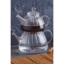 PremiumPort Şeffaf Vitor Borosilikat Cam Çaydanlık, Dayanıklı ve Şık Tasarım