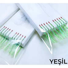 Navitek Istavrit Çaparisi , Uzun Köstek , Boğaz ve Kıyı Avı Için 2x Takım ,yeşil