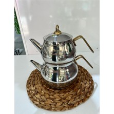 PremiumPort Maxi Boy Gold Kulplu Çaydanlık 4,5 L, Şık ve Dayanıklı Tasarım