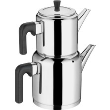 PremiumPort Şık Siyah Büyük Çaydanlık Takımı, Estetik ve Fonksiyonel Tasarım