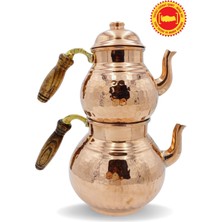 PremiumPort Büyük Bakır Çaydanlık, Şık ve Dayanıklı Tasarım, Geleneksel Tarz