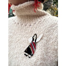 K'ai&Vrosi Horon Kadın Yaka Iğnesi