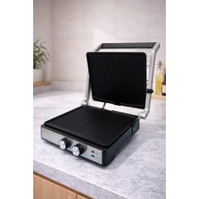 Sokany 2000W Tost Makinesi ve Elektrikli Izgara 180° Açılabilir SK-08050