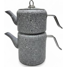 PremiumPort Şık 4 Parça Çaydanlık Takımı, Sade ve Kullanışlı Ev Aksesuarı