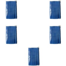 Omeyva Körüklü Mavi Kalın Buzlu Soğuk Içecek Pipet - 22 Cm. - 8 Mm. - 500 Adet