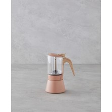 PremiumPort Paslanmaz Çelik 4 Cup Moka Pot, 160 Ml, Canlı Turuncu Renk
