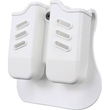 Bg Black Grips Taktik Polimer Çiftli Şarjörlük Beyaz Renk