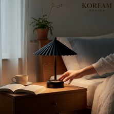 KorFam Solis - Siyah Pilli Masa & Gece Lambası