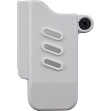 Bg Black Grips Taktik Polimer Arkalıksız Tekli Şarjör Kılıfı Beyaz  Renk