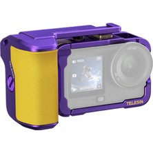 Telesin Telesın Osmo Action 6 Uyumlu Streetgrip Kit Limited Edition (Sınırlı Üretim) | Osmo Action 6 Için Alüminyum Metal Kafes + Grip