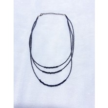 Lal Dizayn Boncuk Kolye - El Yapımı - Bohem Kadın Aksesuar