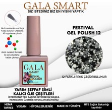 Gala Smart Yarı Şeffaf Zemin Simli Festival Kalıcı Ojeler