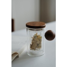 PremiumPort Akasya Top Saplı ve Kapaklı Borosilikat Cam Demlik 750ML