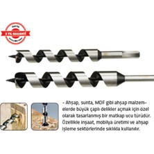 Tomax Ağaç Delme Matkap Ucu Kısa 16 x 200 mm Hex
