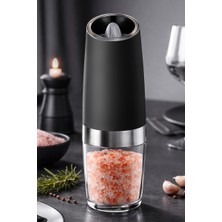 Primanova Gravity Paslanmaz Çelik Otomatik Tuz & Karabiber Öğütücü Pilli - Siyah