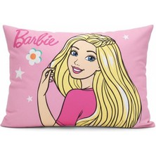 Taç Zorluteks Lisanslı Barbie Desenli % 100 Pamuk Kumaş 1 Adet Yastık Kılıfı 50X70 cm