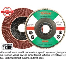 Tomax Flap Disk Zımpara 180 x 80 Kum (5 Adet)