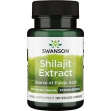 Swanson Shilajit Extract 400MG - 60 Veggie Capsules Usa