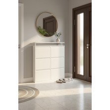 Liccia Metal Ayakkabılık 3 lü Yatay Model