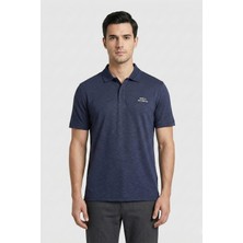 Sabri Özel Giotelli Lacivert Regular Fit %100 Pamuklu Polo Yaka Tişört