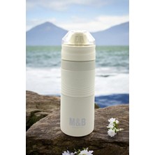 M&B Water Bottle Ruso 450 ml Paslanmaz Çelik Termos - Sızdırmaz Vakumlu Sıcak Soğuk Çay Kahve Matarası