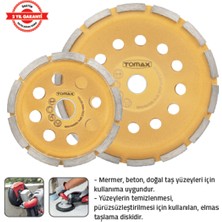 Tomax Elmaslı Beton Yüzey Temizleme Diski 115 mm (Tek Sıra)