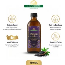 Lanorre %100 Soğuk Sıkım Yerli Tohum Çörekotu Yağı 150ML