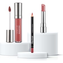 Flormar Natural Glow Pembe Tonlu 3'lü Dudak Seti