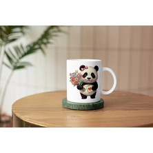 Mithor Shop Panda - Kalpli Kartlı Kupa Tasarımı – Sevgililer Günü Özel (Dişi)