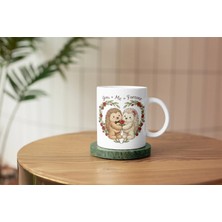 Mithor Shop You + Me = Forever Yazılı Kirpicik Kupa – Sevgililer Günü Özel Tasarım