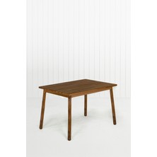 Unboxdeco Alaçatı Masif Ceviz Ahşap Masa - 115 X80 cm