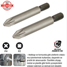 Tomax Yivli Bits Uç Ph 2 x 45 mm (10 Adet)
