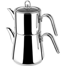 PremiumPort Şık ve Fonksiyonel Çaydanlık Takımı Seti, Paslanmaz Çelik Tasarım