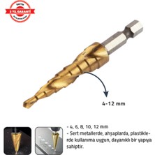 Tomax Kademeli Matkap Ucu 4 - 12 mm Altıgen Saplı