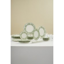 UltraMint Şık 32 Parça 6 Kişilik Kahvaltı Takımı, Modern ve Zarif Tasarım