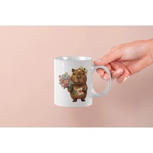 Mithor Shop Kapibara – Kalpli Kartlı Kupa Tasarımı – Sevgililer Günü Özel (Dişi)