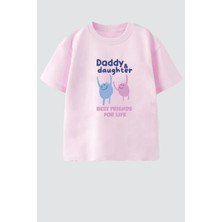 Monila Kız Çocuk Pamuklu Bisiklet Yaka Baskılı T-Shirt