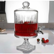 UltraMint Şık 4,5 Litre Cam Sebil ve Şerbetlik, Zarif Sunumlar Için Ideal