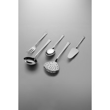 UltraMint Paslanmaz Çelik 5 Parça Servis Takımı, Şık ve Dayanıklı Set