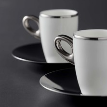 UltraMint Şık 2 Kişilik Espresso Kahve Fincan Takımı Seti