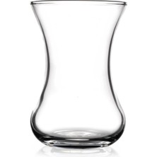 UltraMint Vefa Ince Belli Çay Bardağı 72'li Set, Şık ve Dayanıklı Cam Tasarım