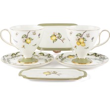 UltraMint Şık 2 Kişilik Çay Fincanı Seti, 6 Parça, 240CC, Zarif ve Kullanışlı