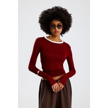 Rose Arya Bordo Garnili Parmak Badi