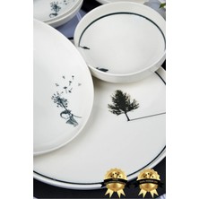 UltraMint 18 Parça Porselen Yemek Takımı, 6 Kişilik, Şık ve Dayanıklı Tasarım