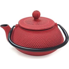 PremiumPort Kırmızı Japon Tarzı Dökmek Demliği 700 Cc, Şık ve Kullanışlı Tasarım