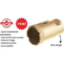 Tomax Mermer Granit Elmaslı Panç M14 - 20MM Spiral