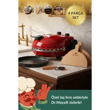 Dr.maya | Lezzet Seti Ürün Grubu - 4 Parça | Pro Plus Taş Fırın Makinesi + Mutfak Gereçleri
